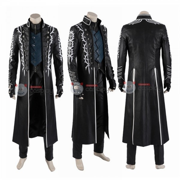 Vergil Costumes Devil May Cry Cosplay Costumes Windbreaker Full Set