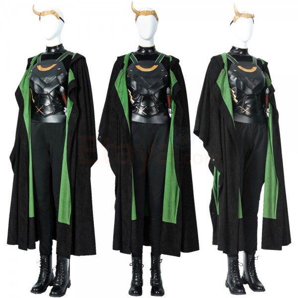 Lady Loki Costume Female Loki Sylvie Lushton Cosplay Suit Top