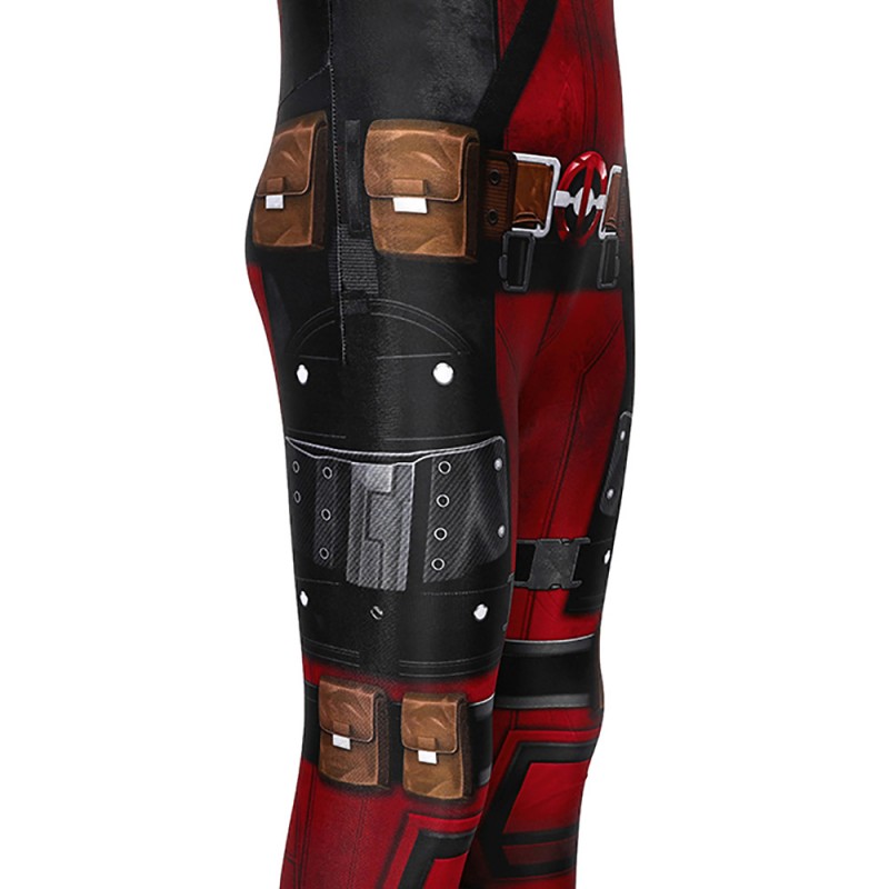 Kids Deadpool Cosplay Costume full set Jumpsuit