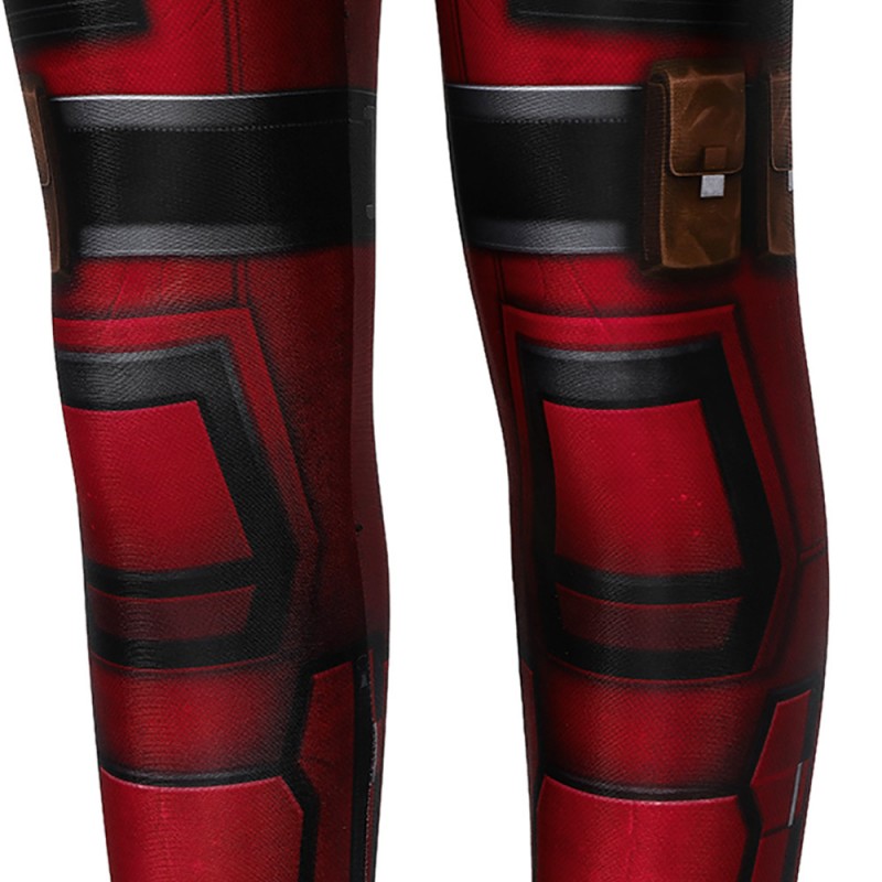 Kids Deadpool Cosplay Costume full set Jumpsuit