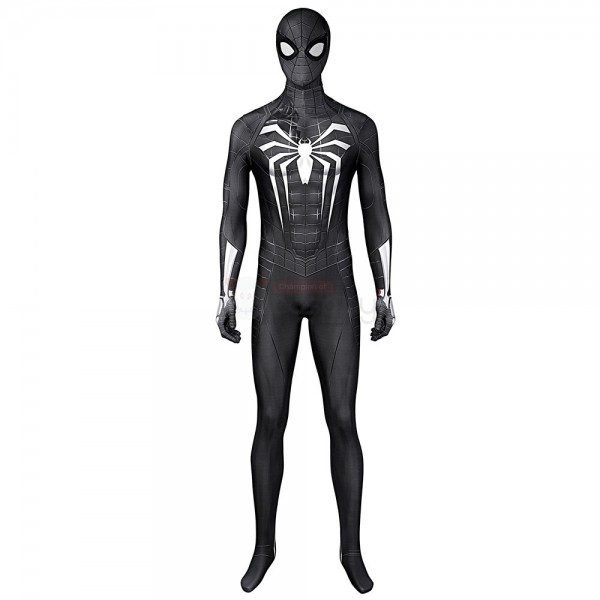 Spiderman Miles Morales Suit Spider Man Venom Black Cosplay Costume ...