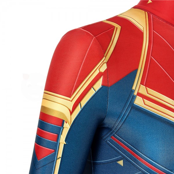 Carol Danvers Cosplay Costume Captain Marvel Cosplay Jumpsuit Champion Cosplay 4649