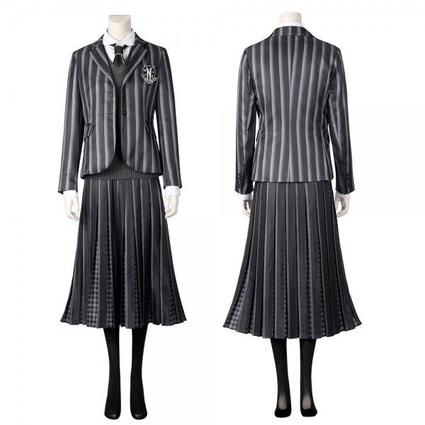 Wednesday Addams Cosplay Costumes The Addams School Uniform - Champion ...