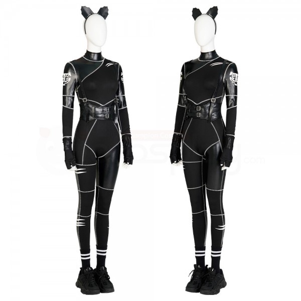 Wednesday Addams Black Jumpsuit The Addams Family Cosplay Costumes ...