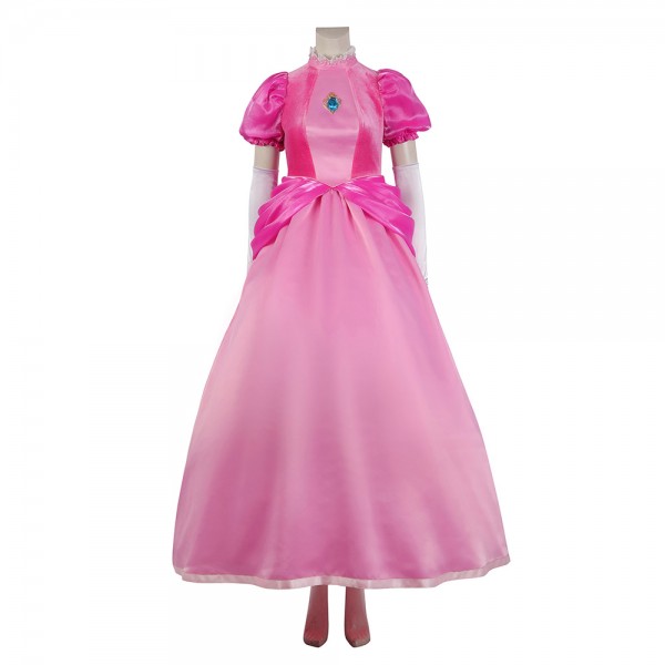 The Super Mario Bros. Movie Cosplay Costumes Princess Peach Suits ...