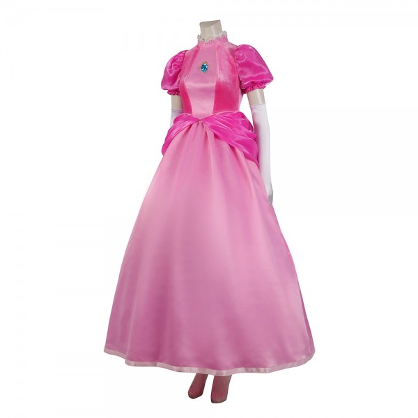 The Super Mario Bros. Movie Cosplay Costumes Princess Peach Suits ...