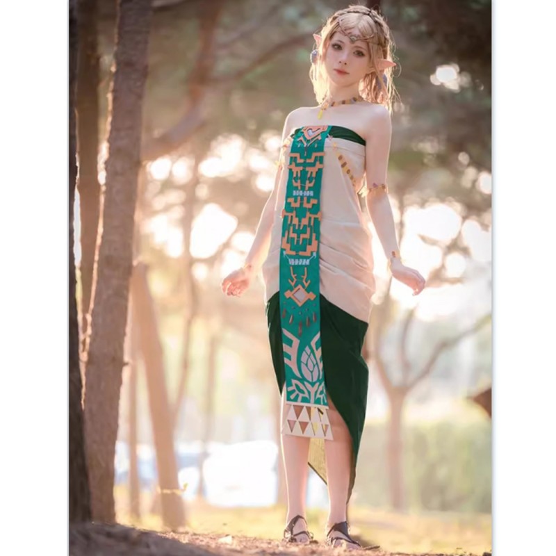 Tears of the Kingdom Cosplay Costumes The Legend of Zelda Princess Dress