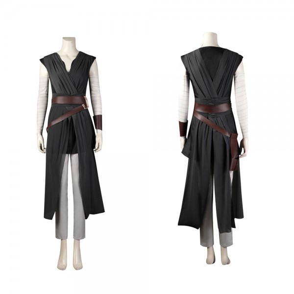 Star Wars 8 The Last Jedi Rey Cosplay Costume Suit - Champion Cosplay