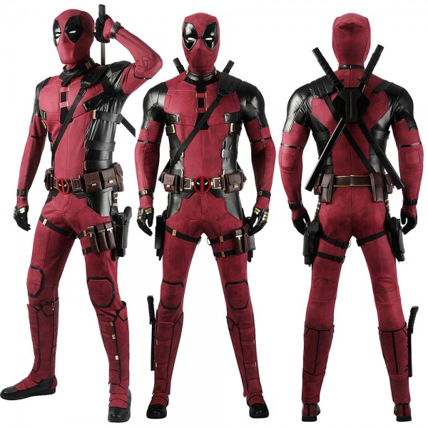 Deadpool 3 Wade Wilson Cosplay Costume Leather Suits - Champion Cosplay