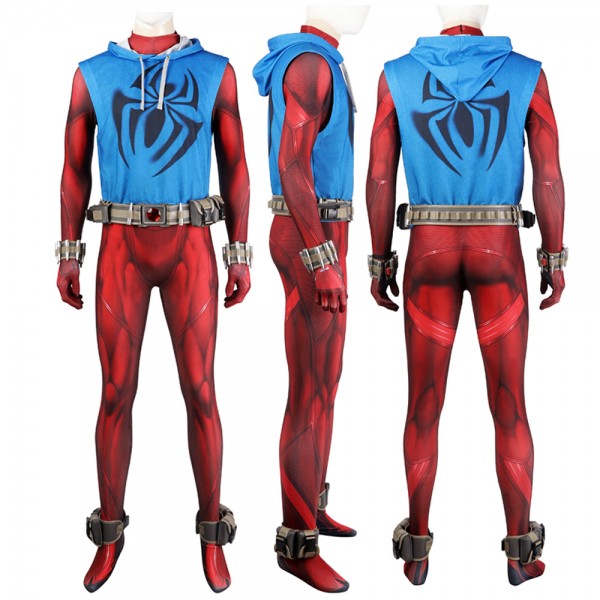 Spider-Man Across The Spider-Verse Scarlet Spider Jumpsuit Ben Reilly ...