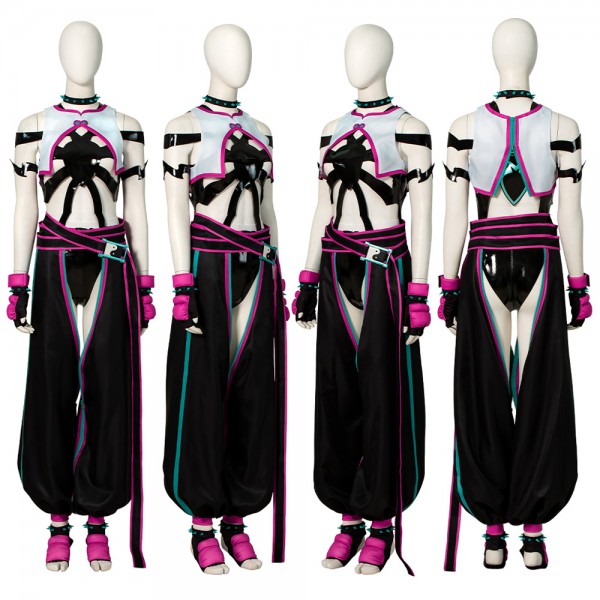 Game Street Fighter 6 Cosplay Costume Han Juri Suit - Champion Cosplay