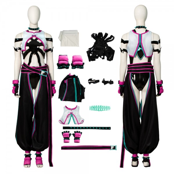 Game Street Fighter 6 Cosplay Costume Han Juri Suit - Champion Cosplay