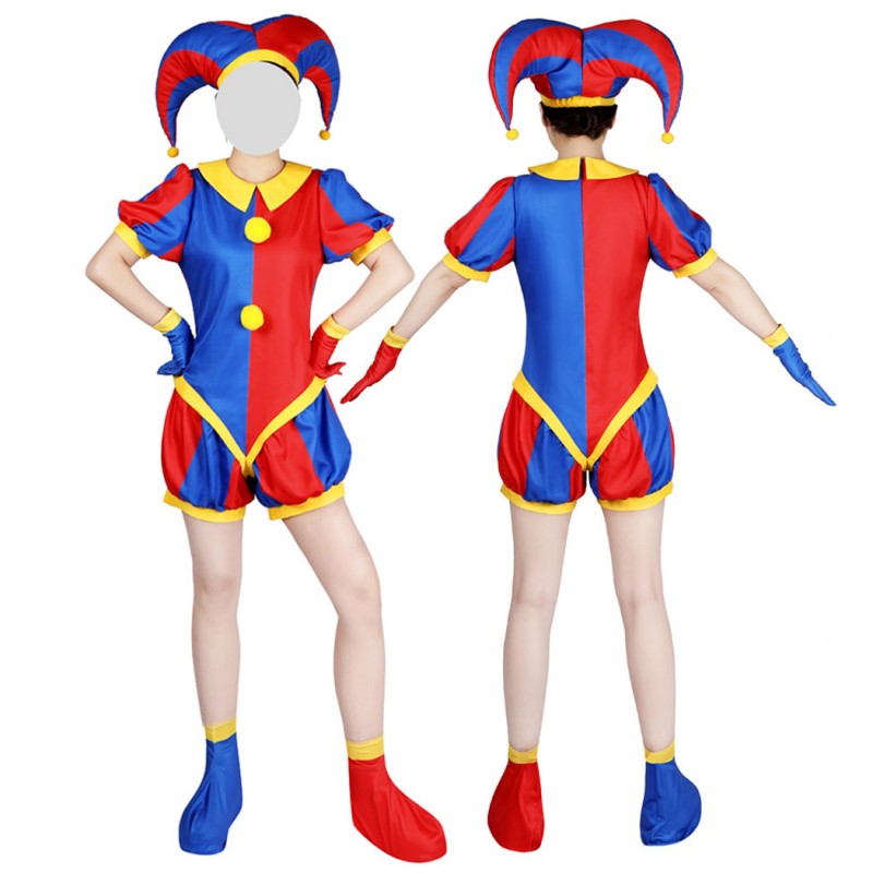 The Amazing Digital Circus Costumes Pomni Cosplay Jumpsuits - CCosplay.com