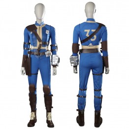 Clearance Sale - Ready To Ship - Women Fallout 33 Cosplay Costume Lucy Blue Halloween Suit Uniform