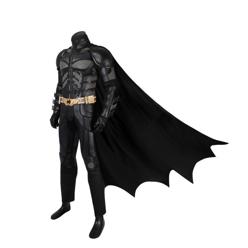 Bruce Wayne Costume Knight Cosplay Suit Men Black Outfit