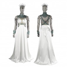 Final Fantasy VII Rebirth Cosplay Costumes Gold Saucer Dance Fancy Loveless Rosa White Dress Suit