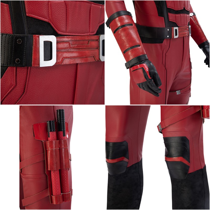Daredevil Halloween Costumes Daredevil Born Again Cosplay Suit New Red Outfits
