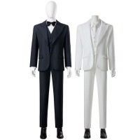 Joaquin Phoenix Halloween Costumes 2024 Arthur Cosplay Suit Black White Outfits