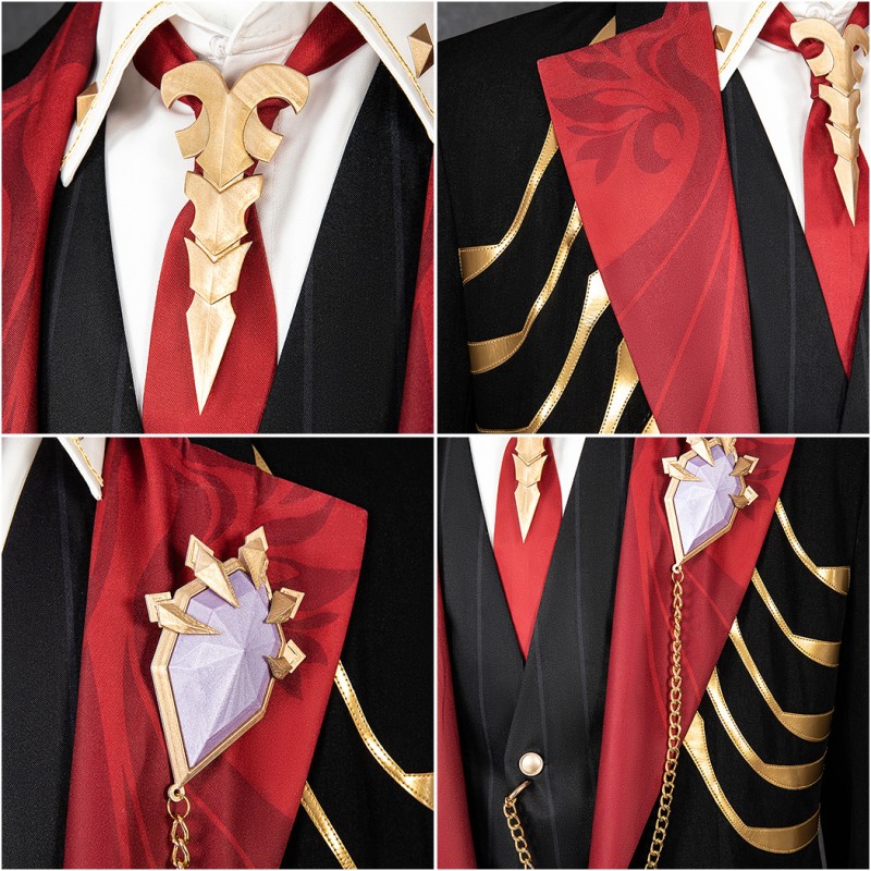 Duke Inferno Costume Honkai Star Rail Ifrit Cosplay Suit Men Halloween Outfits