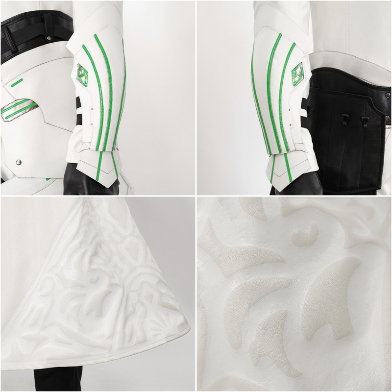 FF7 Remake Sephiroth Suit Final Fantasy VII Lifestream Cosplay Costumes White Outfits