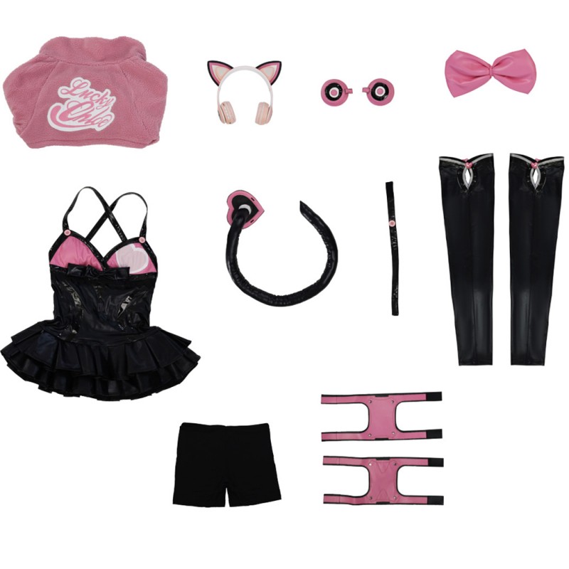 Lucky Chloe Costume Game Tekken 7 Cosplay Suit