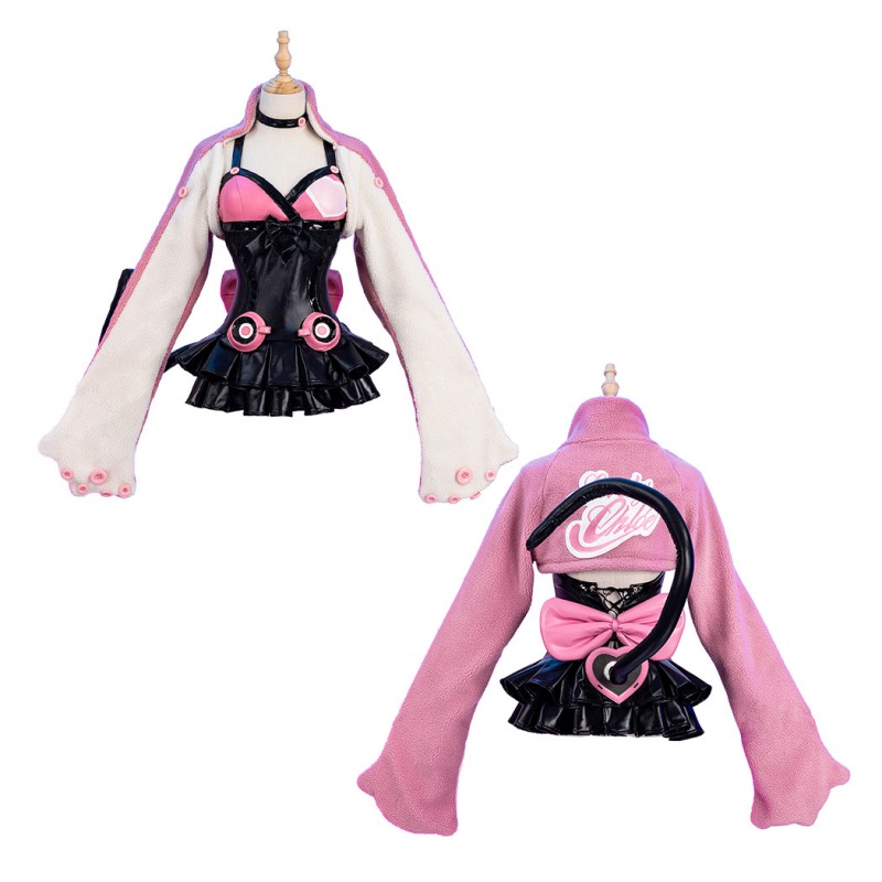 Lucky Chloe Costume Game Tekken 7 Cosplay Suit