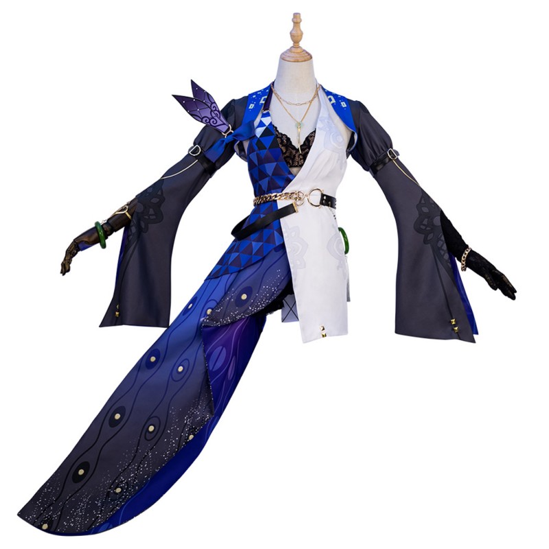 Honkai Star Rail Jade Suit Game Cosplay Costumes Women Halloween Outfits