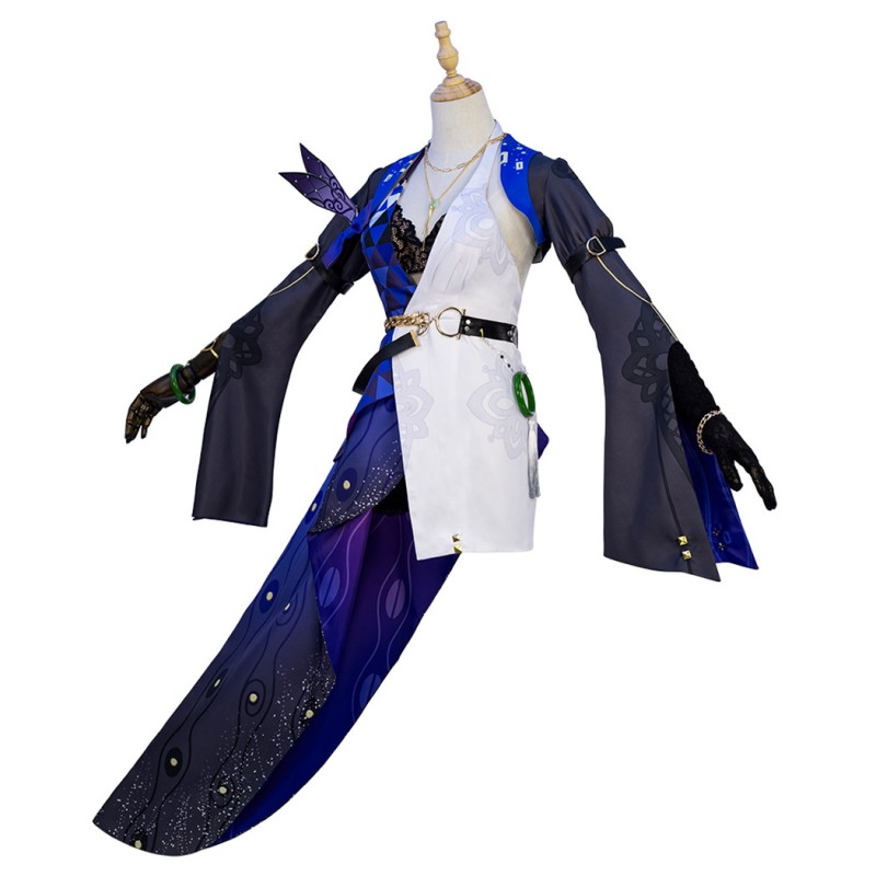 Honkai Star Rail Jade Suit Game Cosplay Costumes Women Halloween Outfits