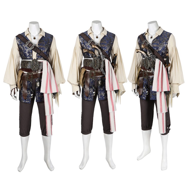 Jack Cosplay Costume Suit Captain Halloween Outfits