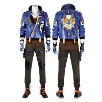Valorant Yoru Costume Game Cosplay Suit Men Blue Jacket Halloween Carnival Outfit