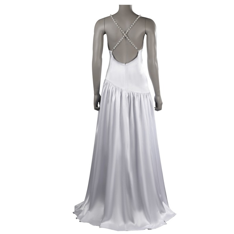 Lady Gaga White Suit 2024 HQ Cosplay Costumes Halloween Dress