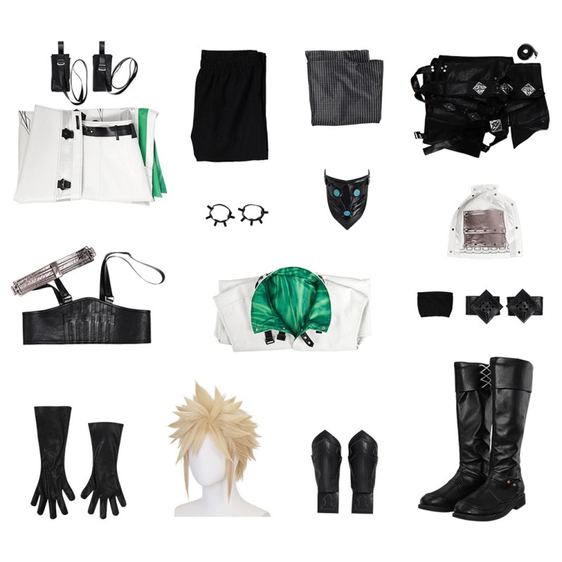 FF7 Cloud Strife Suit Final Fantasy VII Lifestream Cosplay Costumes