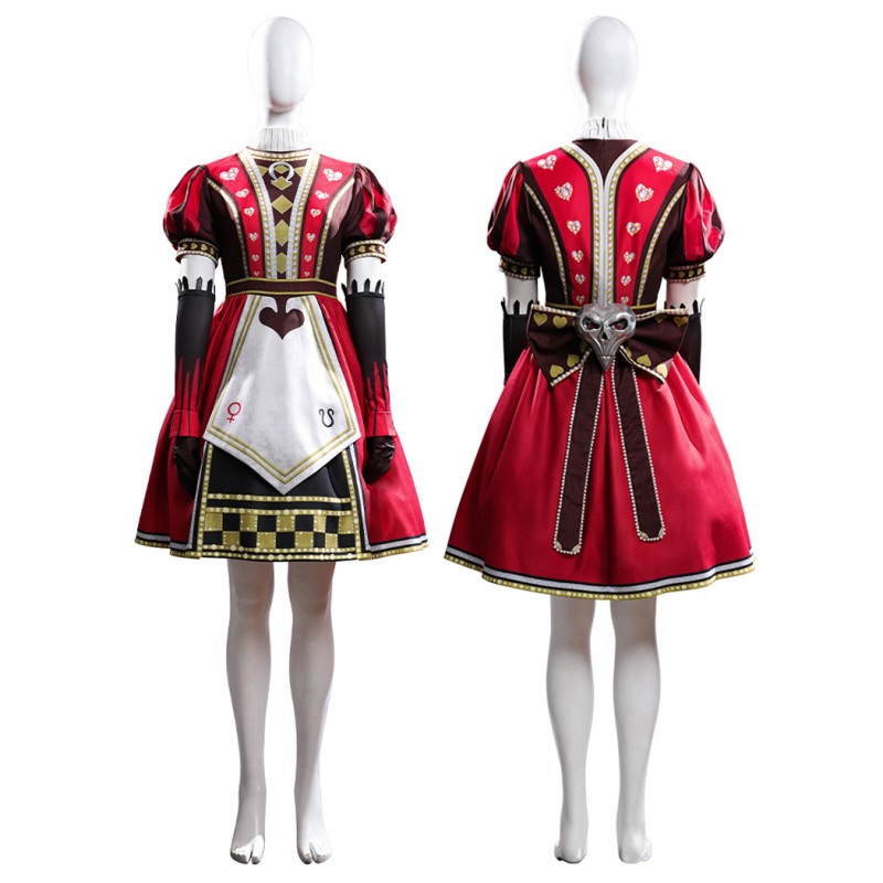 Alice Red Queen Costume Alice Madness Returns Cosplay Suit Women Halloween Outfits