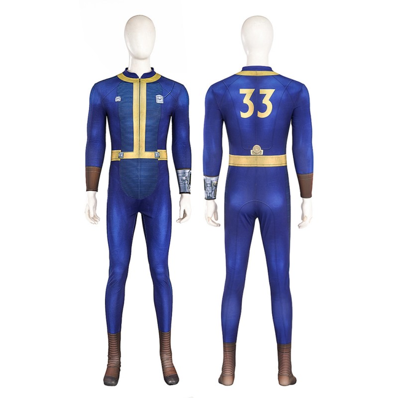 Fallout Jumpsuit Fallout 33 Cosplay Costumes Male Halloween Suit