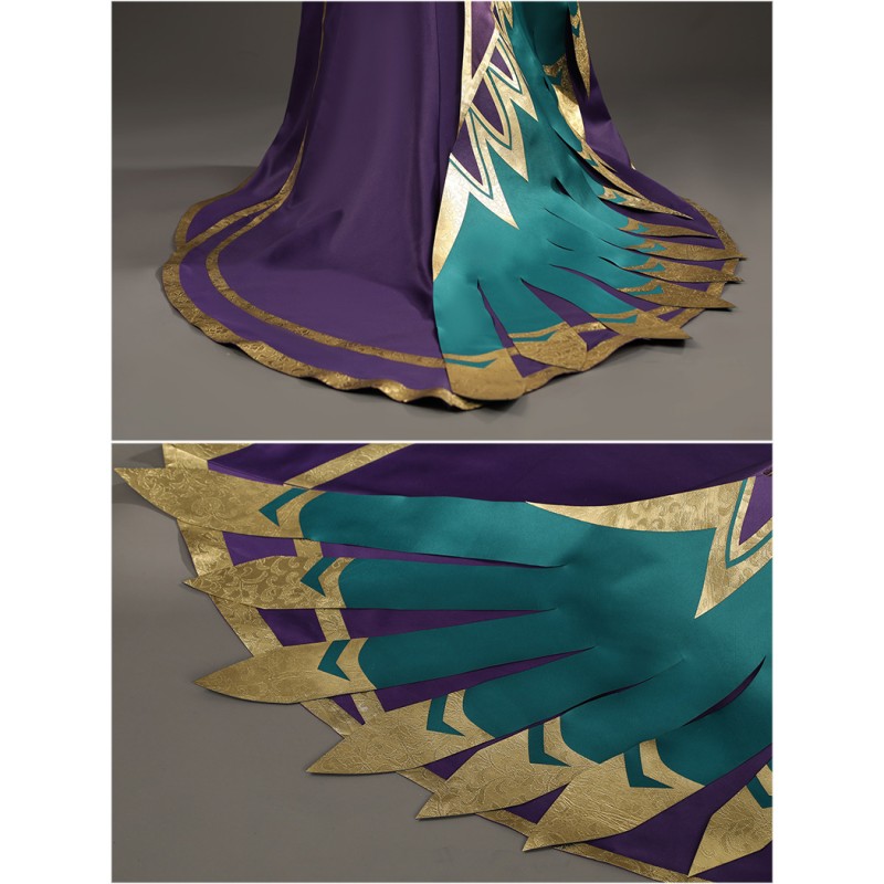 Morgana Costume League of Legends Cosplay Suit LOL Purple Halloween Outfit