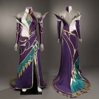 Morgana Costume League of Legends Cosplay Suit LOL Purple Halloween Outfit