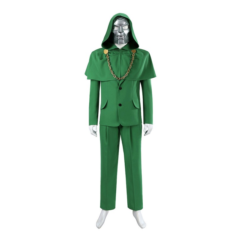 Avengers Doomsday Doctor Doom Costume Victor von Doom Cosplay Suit Green Halloween Outfits