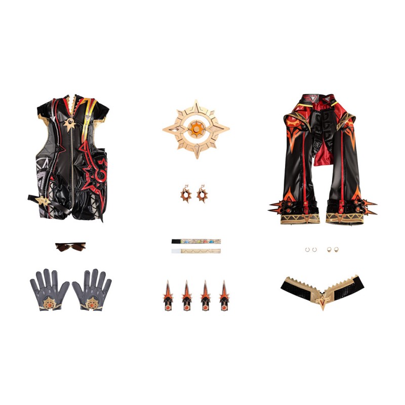 Genshin Impact Mavuika Costume Game Cosplay Suit Women Halloween Outfits