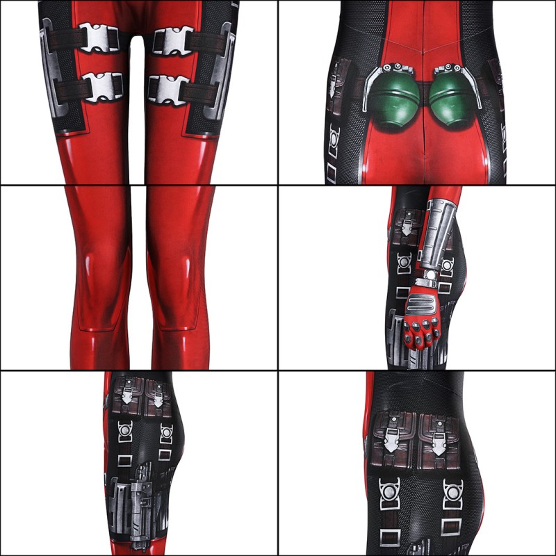 Lady Deadpool Jumpsuit Deadpool 3 Wolverine Cosplay Costumes Female Halloween Suit