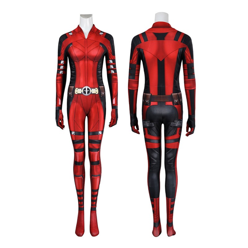 Ladypool Suit Deadpool 3 Wolverine Cosplay Costume Female Deadpool Jumpsuit