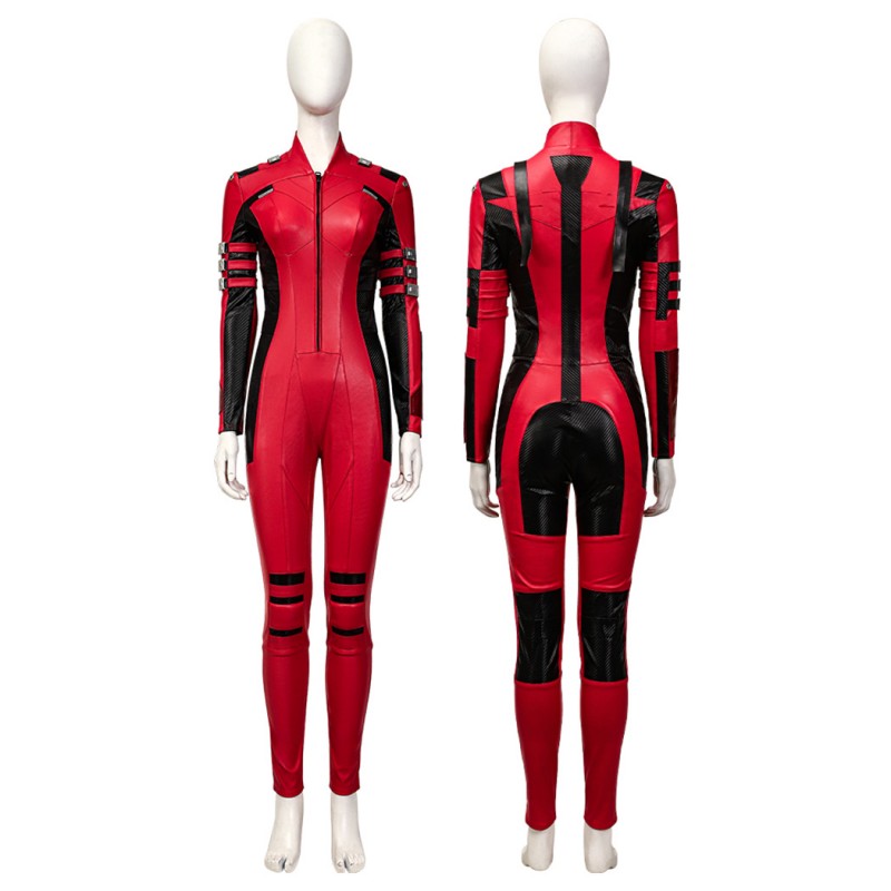 Lady Deadpool Costumes 2024 Deadpool Wolverine Wanda Wilson Cosplay Suit Deluxe Edition