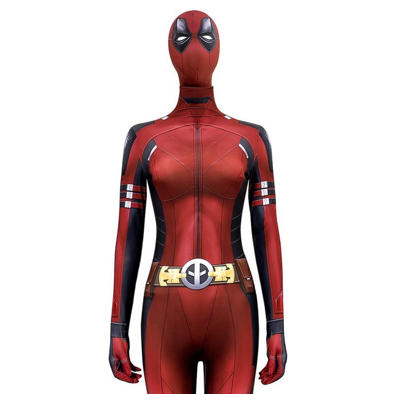 Deadpool 3 Lady Jumpsuit 2024 Deadpool Wolverine Cosplay Suit