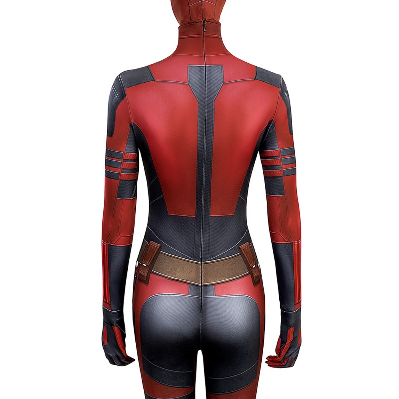 Deadpool 3 Lady Jumpsuit 2024 Deadpool Wolverine Cosplay Suit