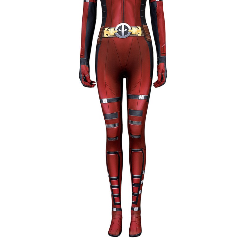 Deadpool 3 Lady Jumpsuit 2024 Deadpool Wolverine Cosplay Suit