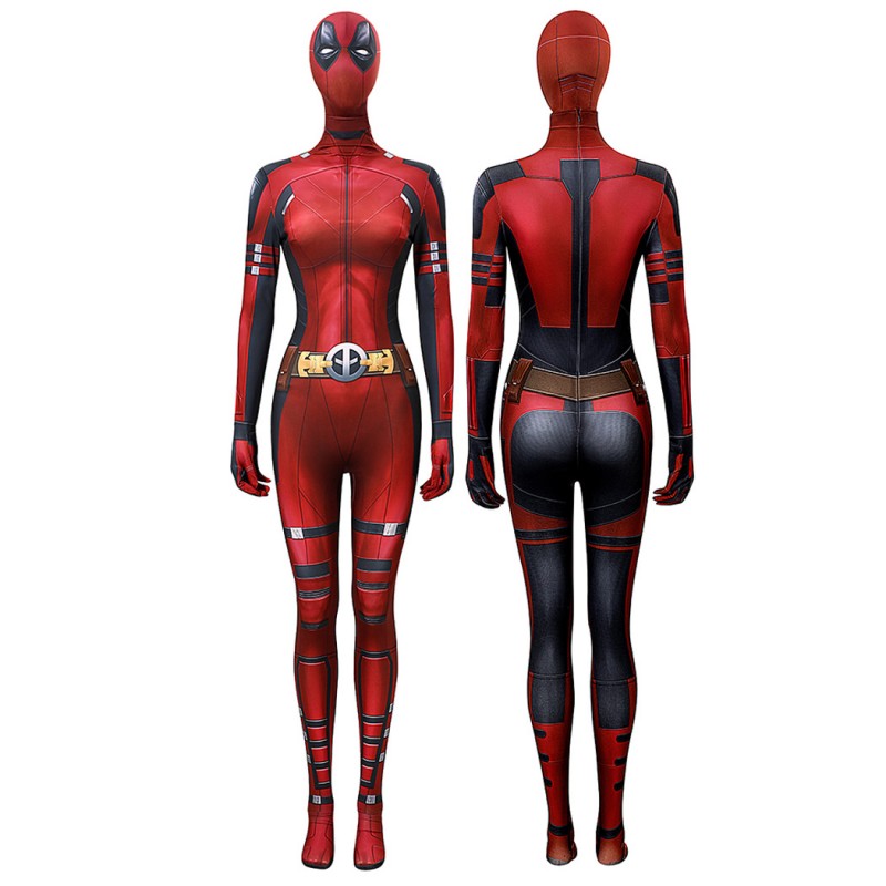 Ready To Ship - Deadpool 3 Lady Jumpsuit 2024 Deadpool Wolverine Cosplay Suit