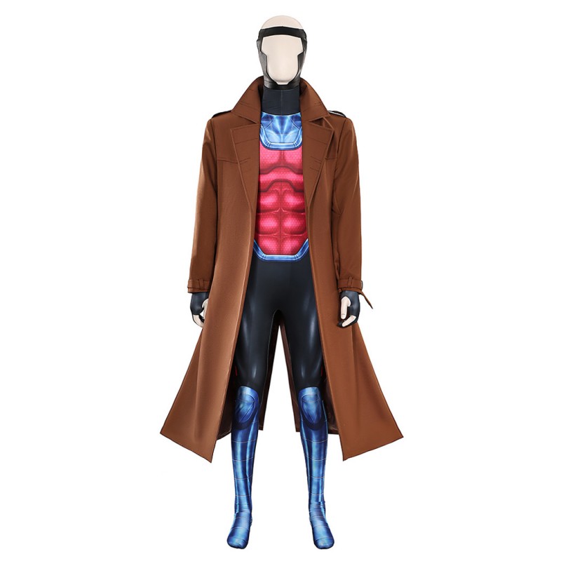 X-Men Remy LeBeau Costume Gambit Cosplay Suit Men Halloween Outfits