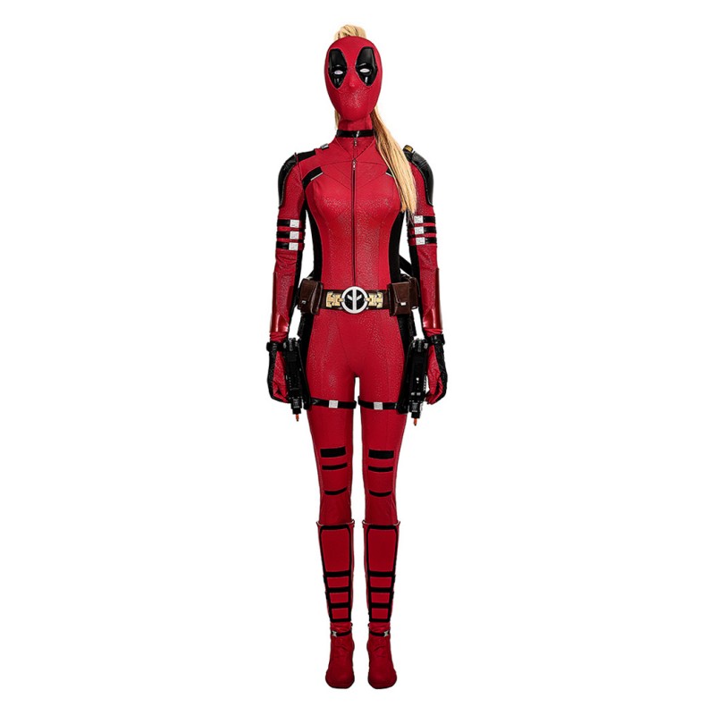 2024 Lady Deadpool Costume Deadpool Wolverine Wanda Wilson Halloween Cosplay Suit