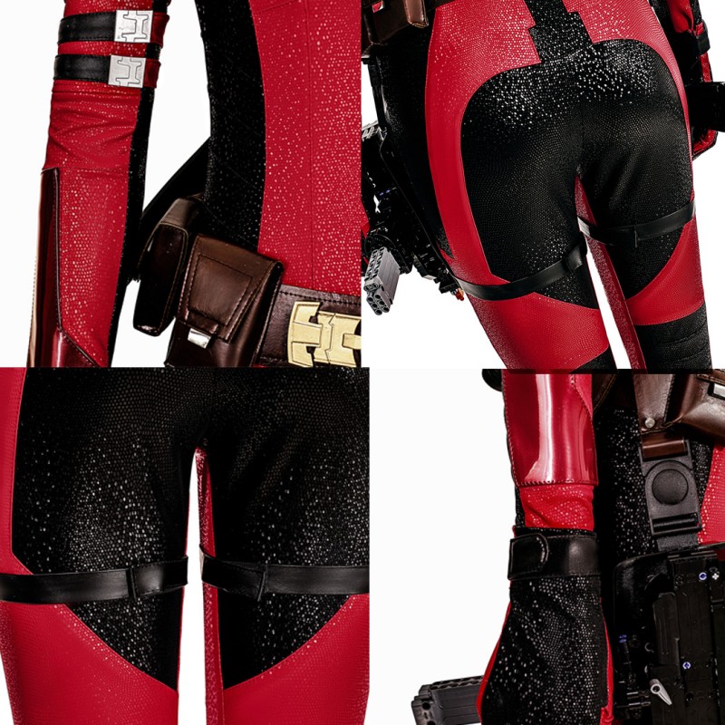 2024 Lady Deadpool Costume Deadpool Wolverine Wanda Wilson Halloween Cosplay Suit