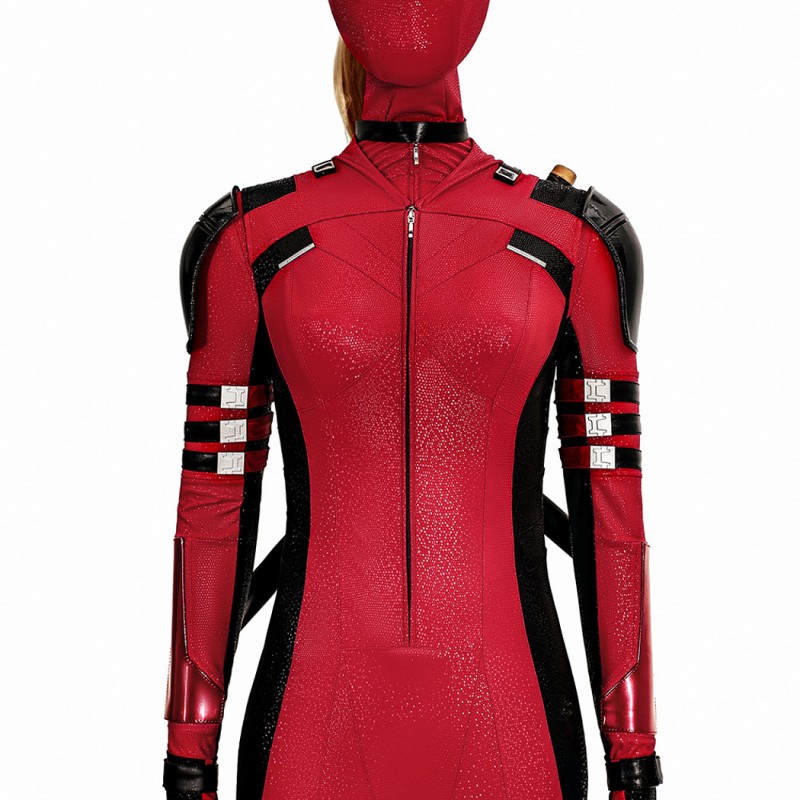 Ready To Ship 2024 Lady Deadpool Costume Deadpool Wolverine Wanda Wilson Halloween Cosplay Suit