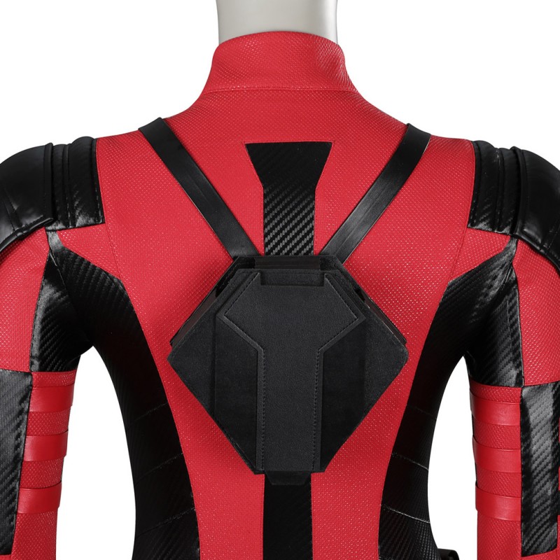 Deadpool 3 Lady Costume 2024 Deadpool Wolverine Cosplay Suit Red Halloween Outfits